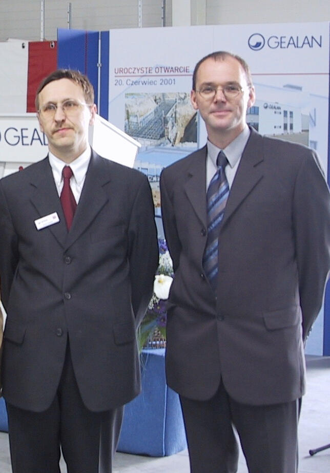 Prezes Zarządu Gealan Polska Janusz Tyczyński i Projektant