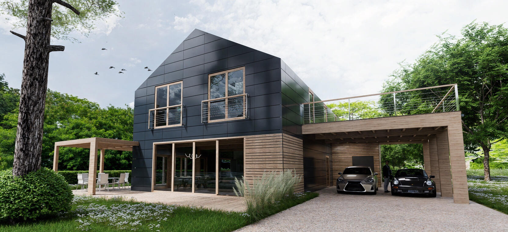 WEJŚCIE GŁ., WIATA GARAŻOWA