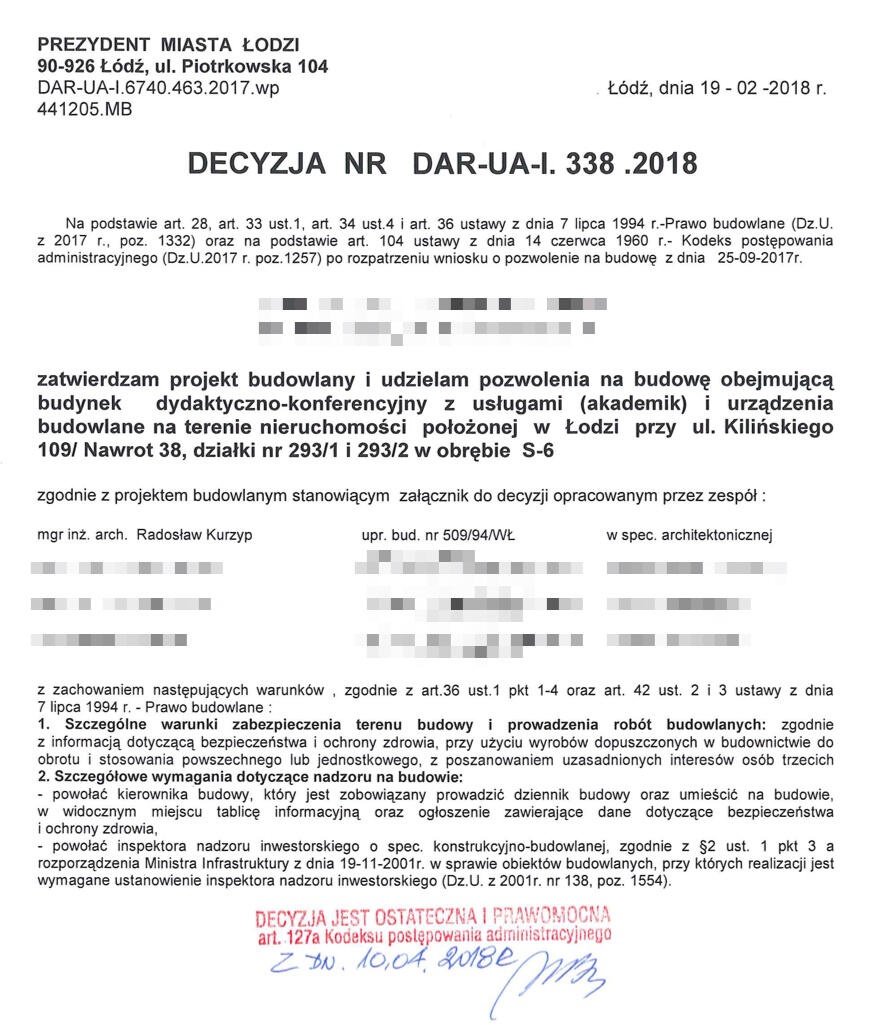 Pozwolenie na budowę