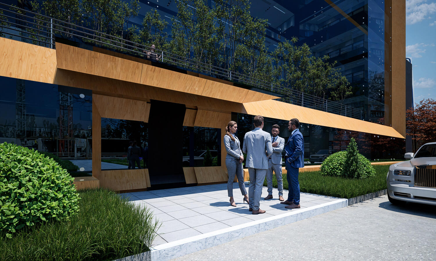 Biurowiec CFI wejście główne