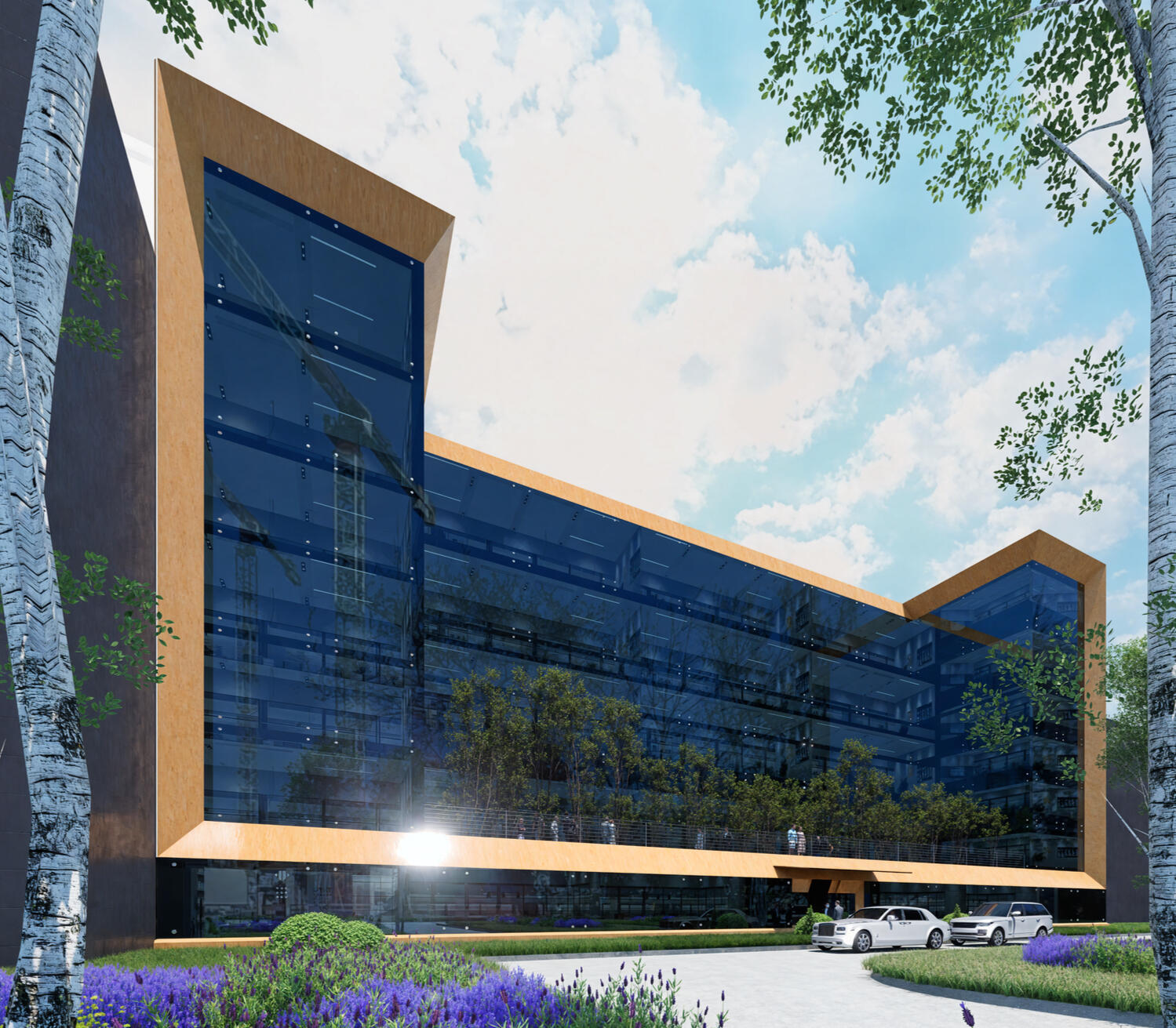 Biurowiec CFI elewacja frontowa