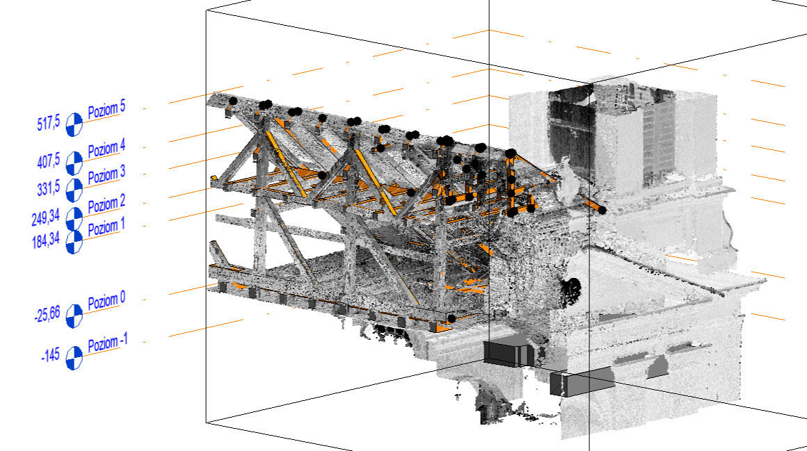 Chmura punktów + Revit