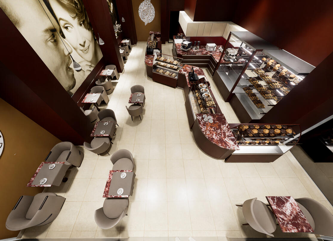 Cukiernia Sowa Wnętrze